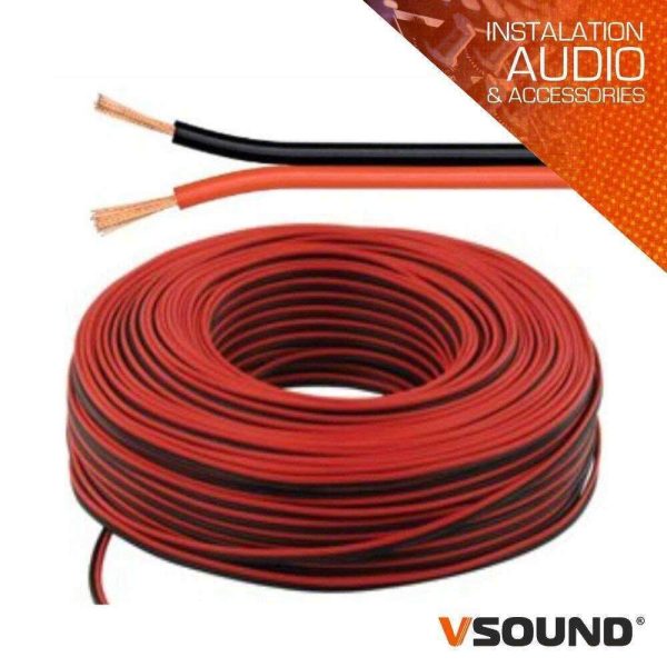 Cabo Coluna 2x2.50mm Preto/Vermelho Paralelo VSOUND - (PCC250V/50)