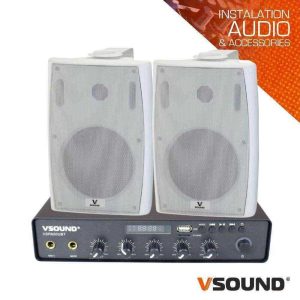 Sistema de Sonorização 100W 12/230V 100V 50m2 VSOUND - (VSPASET50W)