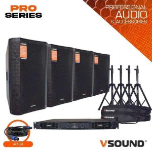 Sistema de Som Amplificado Pro Series 2800W VSOUND - (VSSPRO2000-15)