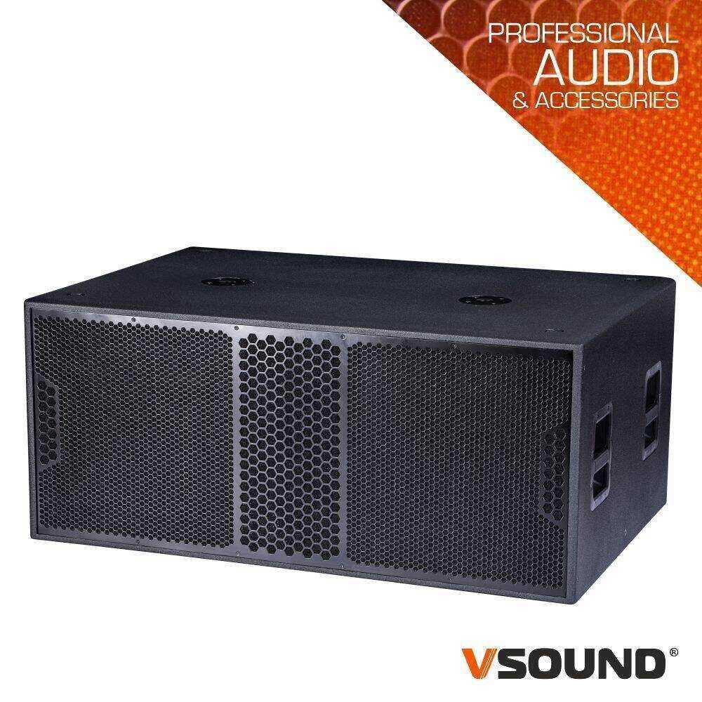Subwoofer Amplificado Profissional 2x 18" 4000W VSOUND - (VSSDSP218SW)
