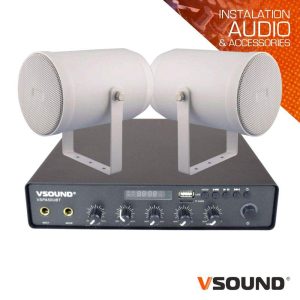 Sistema de Som Amplificado 50W 220V/12V FM/BT/USB/SD VSOUND - (ELECTIONS-SET-04)