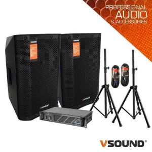 Sistema de Som Amplificado 600W VSOUND - (SOUND-SET-14)