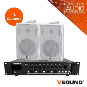 Sistema de Sonorização 24/230V 360W 100V 180m2 VSOUND - (VSPASET360W)
