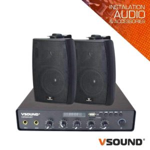 Sistema de Sonorização 100W 12/230V 100V 50m2 VSOUND - (VSPASET50B)