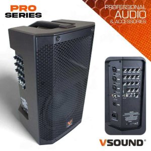 Coluna Amplificada 10" 500W USB/BT/SD/Bat VSOUND - (VSSPORT10S)
