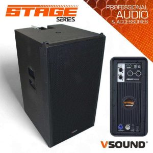 Subwoofer Ativo 2x15" P/ LINE-ARRAY c/ DSP/RJ45 3000W VSOUND - (VSSARRAYR6-SUB)
