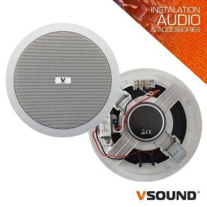 Coluna De Tecto Pa 100v 6.5" 10Wmáx Branca VSOUND