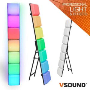 Painel de Luz de Fundo RGB 196 LEDS DMX VSOUND - (VSPROJSP7)