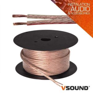 Cabo Coluna 2x4.00mm Transparente Paralelo VSOUND - (PCC400E/25)