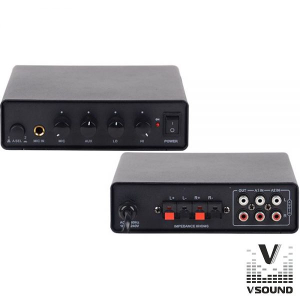 Amplificador Stereo 2x25W VSOUND - (VSPA50ST)