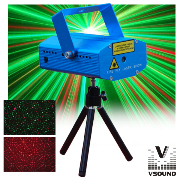 Laser 130mW Vermelho/Verde Star VSOUND - (LASERMINI130)
