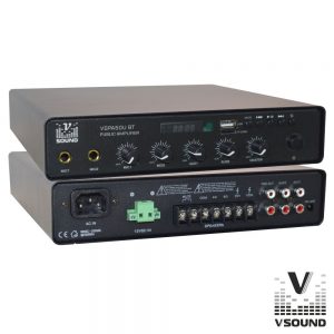 Amplificador 12/230V 50W 100V/8/4Ohm USB/MP3/BT/FM VSOUND - (VSPA50UBT)